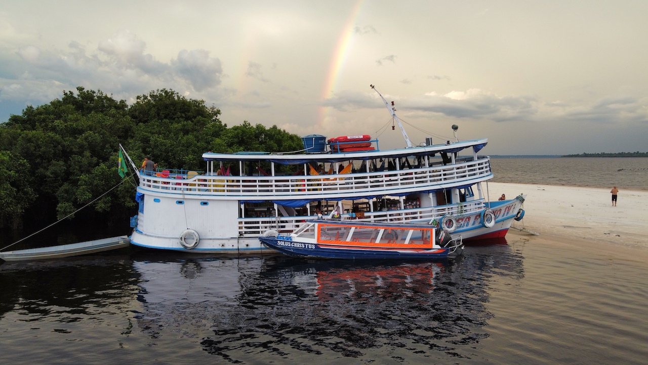 rainbow boat